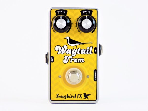 songbird fx wagtail trem optical tremolo pedal effects vactrol fender blackface silverface amp style rechargeable pedal board supply