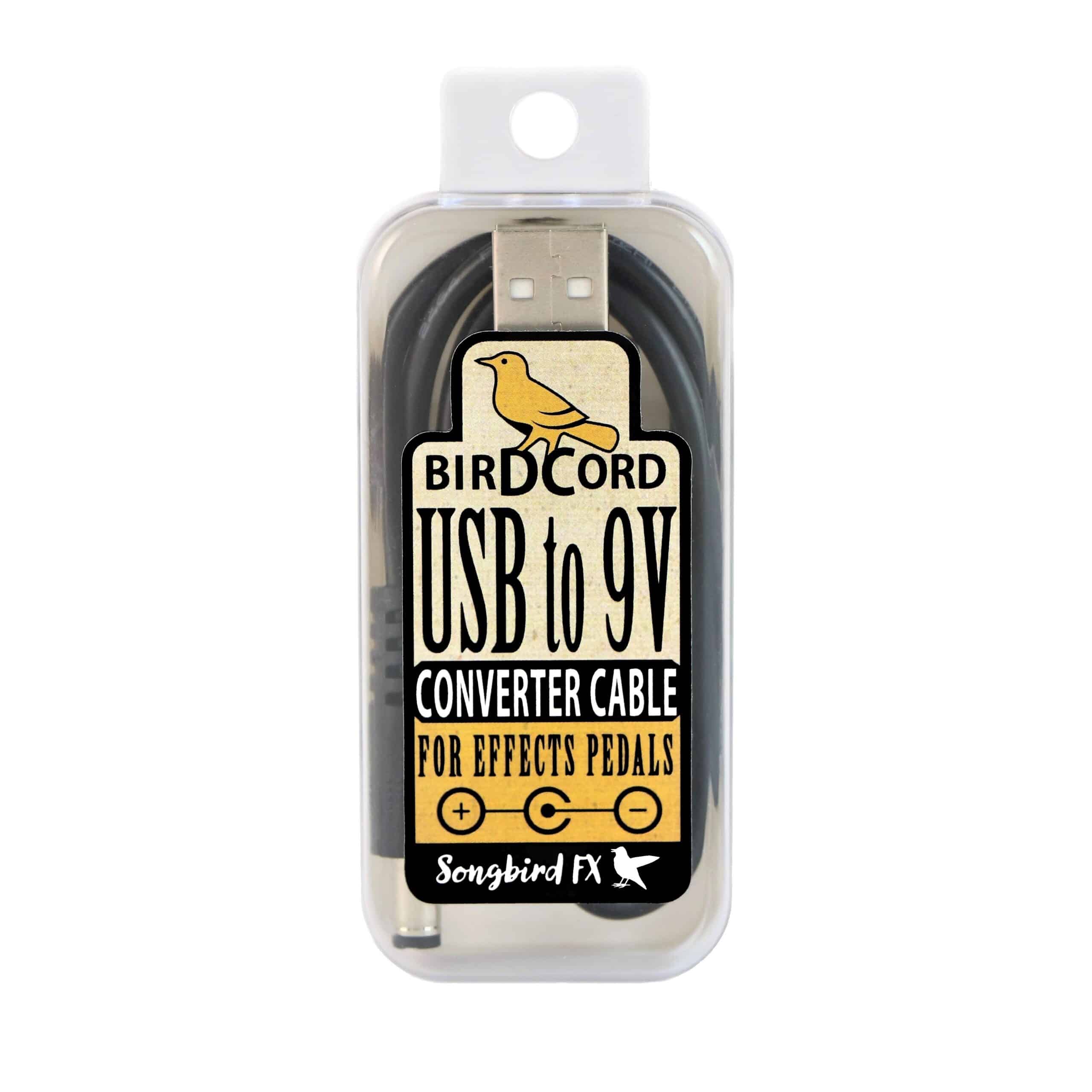 Birdcord Boxing Front USB To 9V Converter Cable For Guitar Effects Pedals Songbird FX