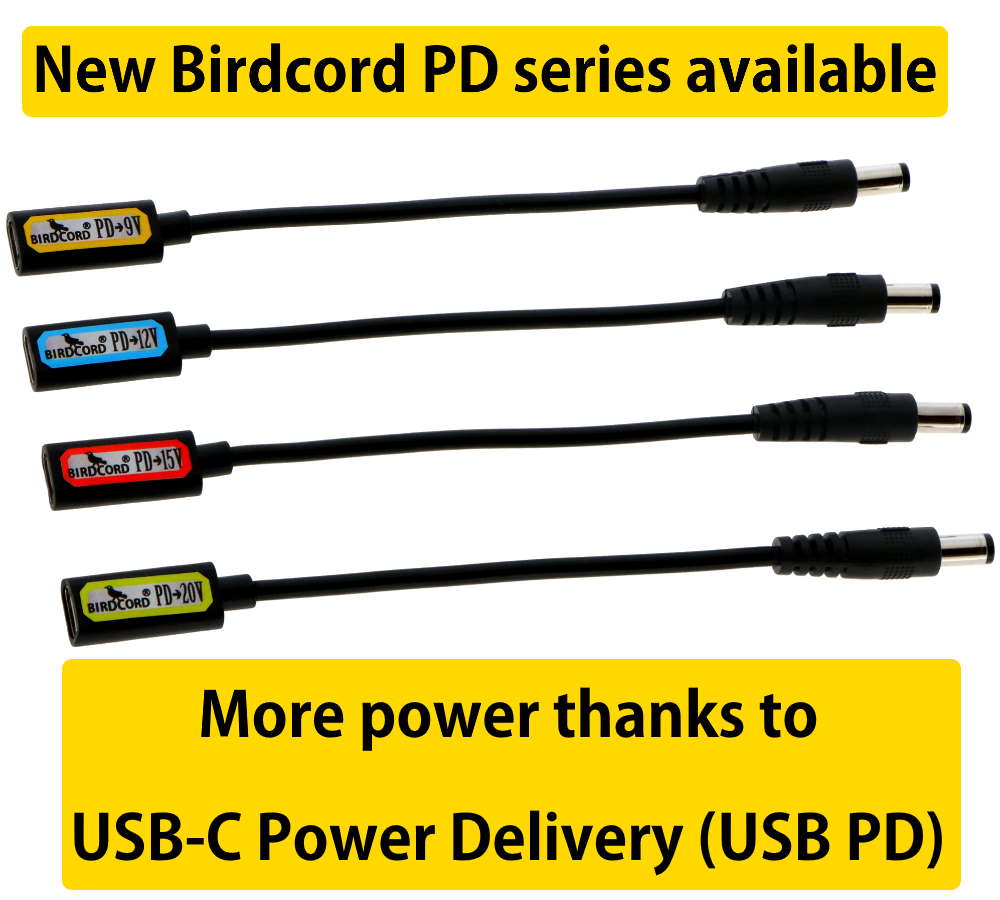 birdcord pd power delivery new usb c usb-c 9v 12v 15v 20v 3a
